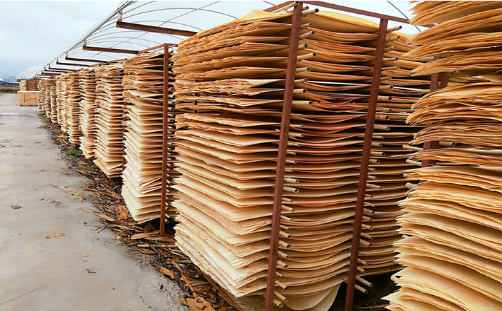 建筑板材單板晾曬場