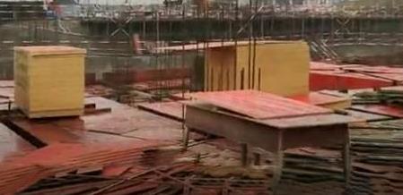 建筑模板使用現場